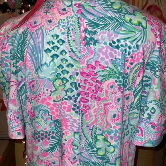 Lilly Pulitzer Hayon Short Sleeve  Dress (Banana Split) Size L - Picture 11 of 13
